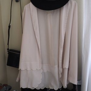 H&M Jackets & Coats - H&M Conscious Scalloped Edge Blazer H&M Jackets & Coats - H&M Conscious Scalloped Edge Blazer